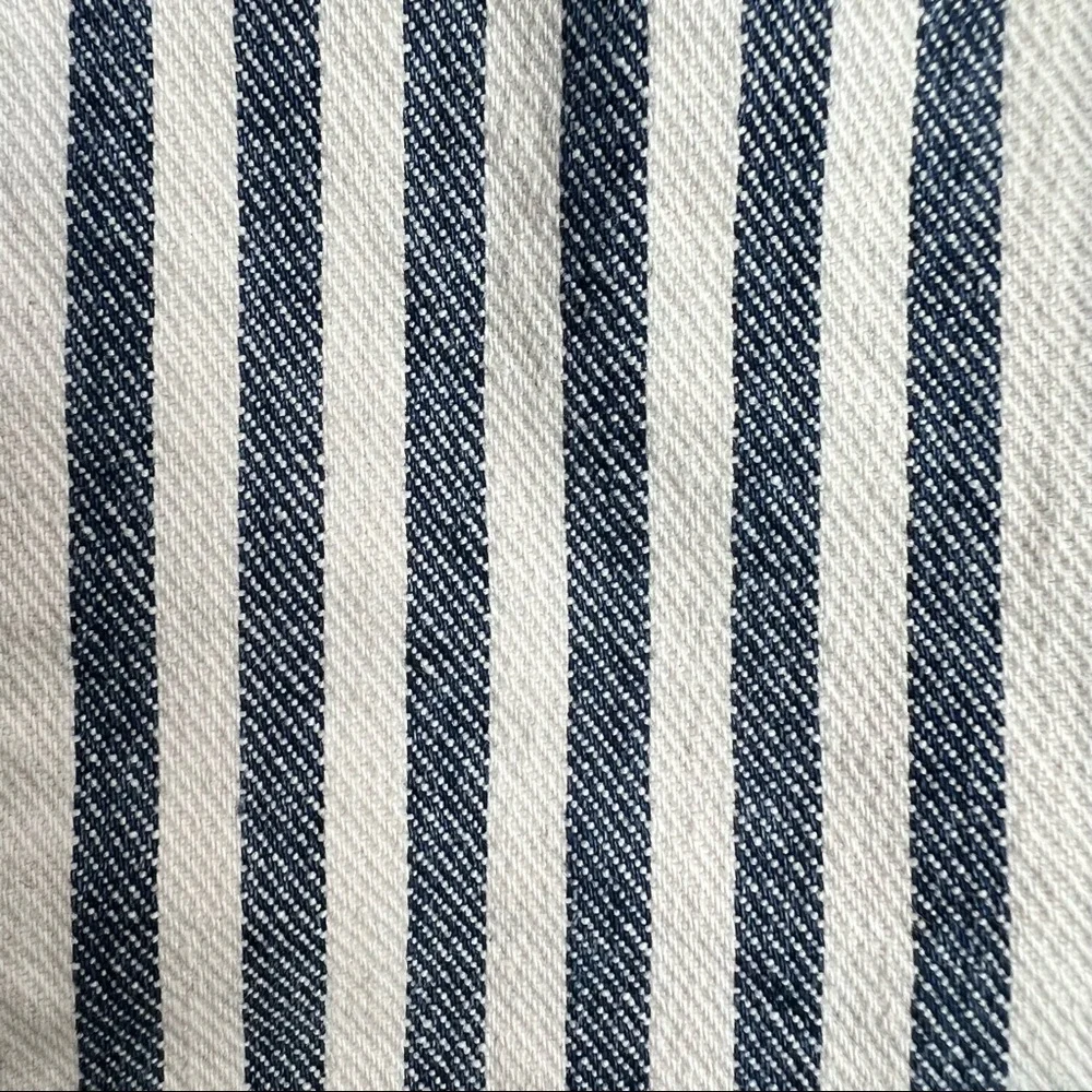 Zara Striped Denim Bustier Crop Tank Top Size Small NWT - Picture 5 of 7